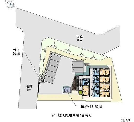 小樽市若竹町 月極駐車場